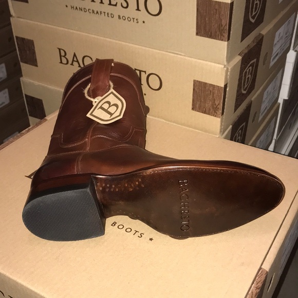BACHESTO- The TEX Russet (D) classic Roper boot - Picture 3 of 8